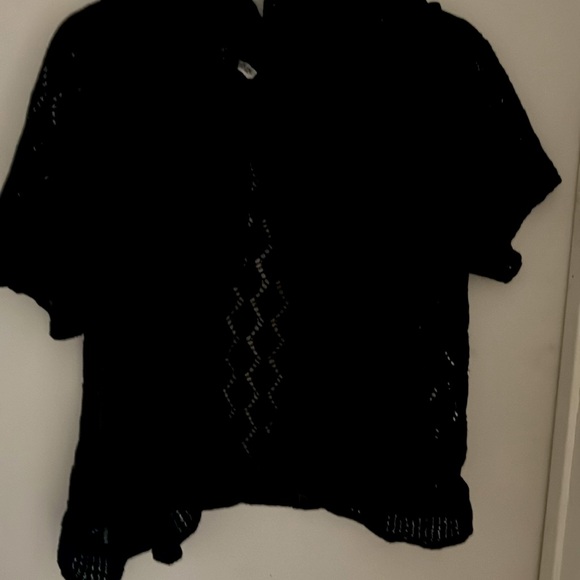 Ladies plus size (3X) cropped short sleeved sweater - Picture 2 of 4